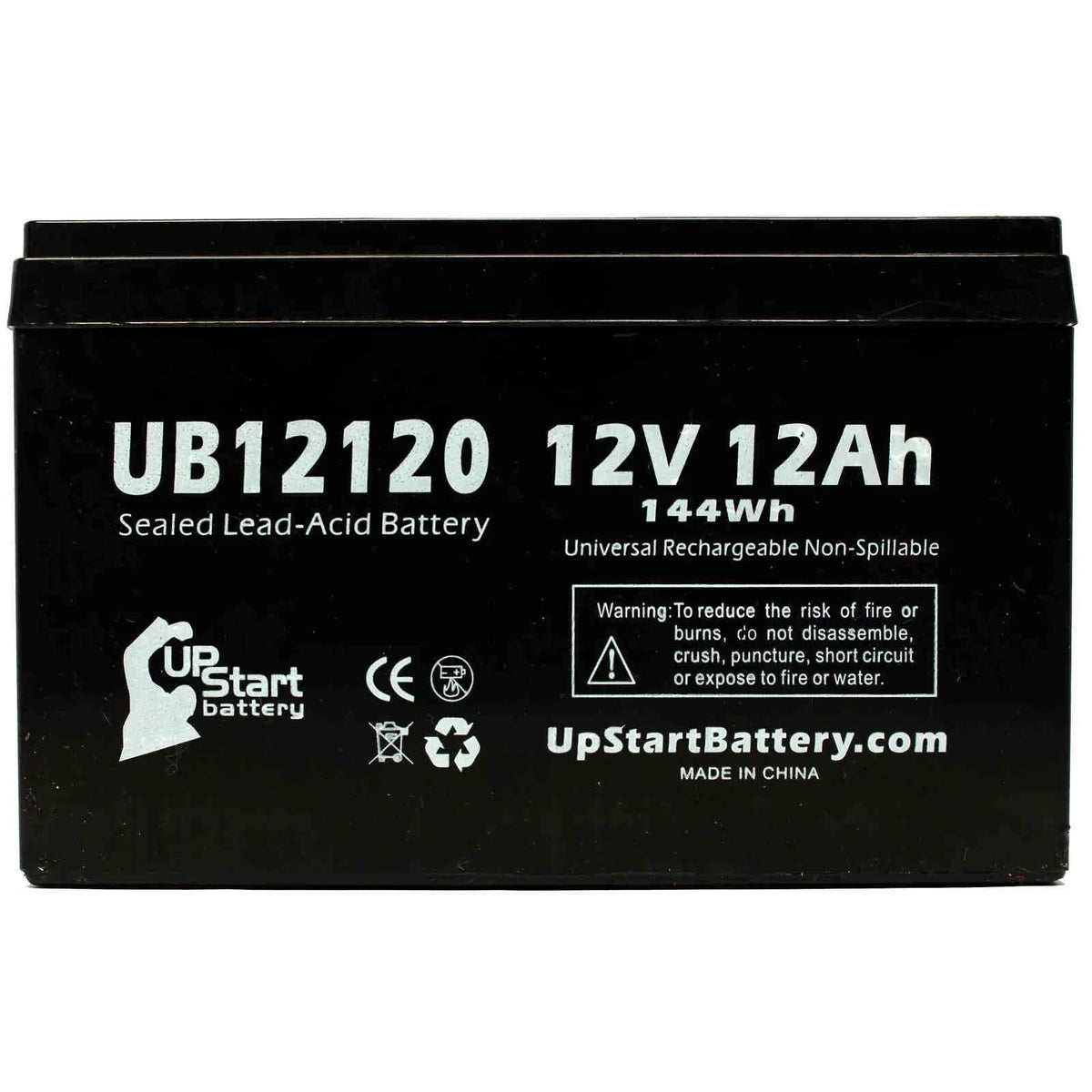 UB12120 6 Battery - 3x F1 Adapters Acid F2 12Ah, Battery Terminal, Includes - - AGM, Lead GTI Sealed to SeaScooter (12V, 12000mAh, Replacement Terminal SEA-DOO Universal F1 SLA) Pack