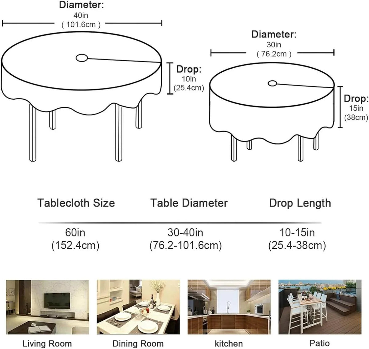 Luxury Fluid Hole Abstract Round Hyjoy for Patio /BBQ/Picnic Art Tablecloth Painting Table Natural Round Backyard with 60In,Waterproof Outdoor and Zipper,Party Covers Cloths Umbrella Table