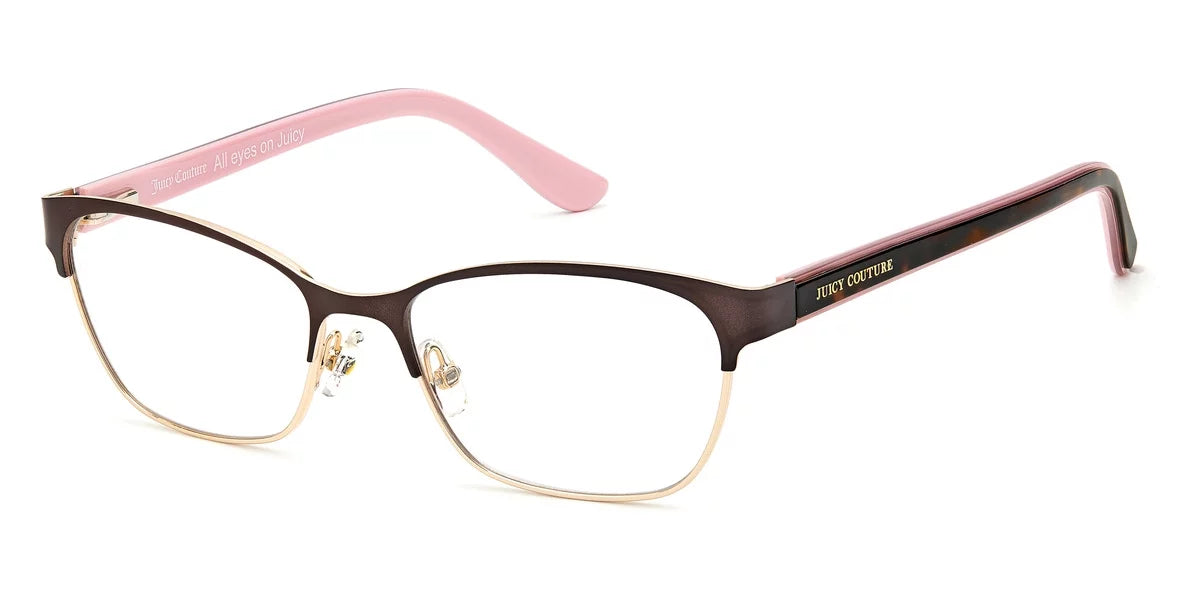 Full Brown Rim 214 Rectangular Matte Couture Eyeglasses Juicy