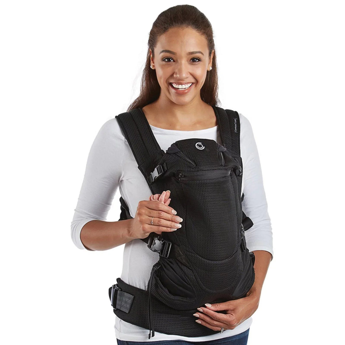 Newborn, Infant, Charcoal Contours Carrier, Gray Mesh, Size Baby Love One 3-Position Toddler,