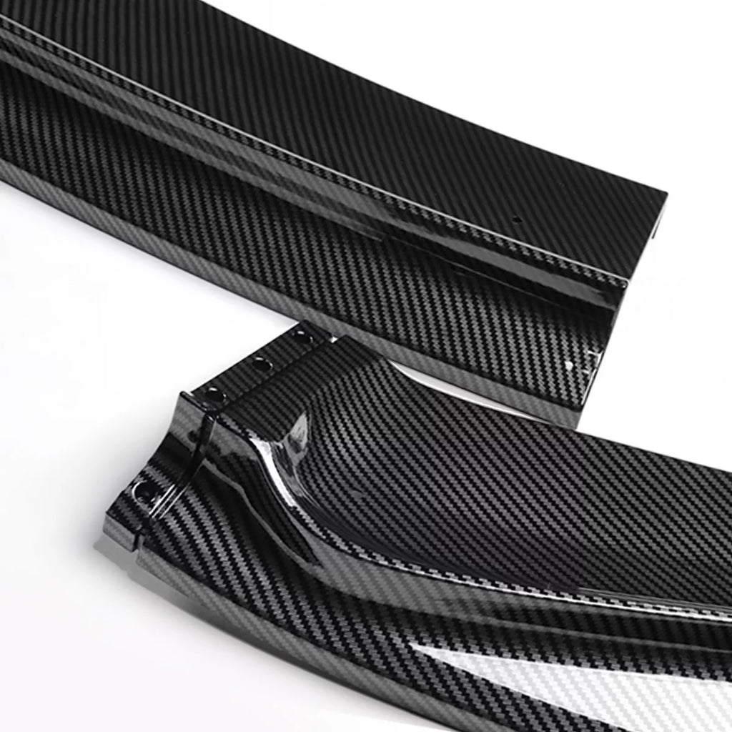 Kit Fit 2014 Front Carbon Lips Bumper For Look Motoring to Guard 2017 2-PU-669-PCF DNA Body Fiber Stabilizers Honda w/Vertical 3Pcs