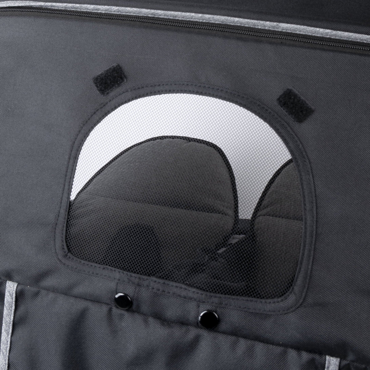 Gaggle Black/Gray Expandable Stroller Roadster Canopy, with Double
