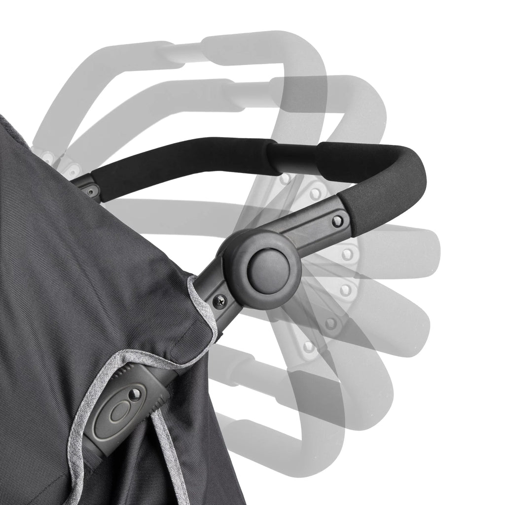 Gaggle Black/Gray Expandable Stroller Roadster Canopy, with Double