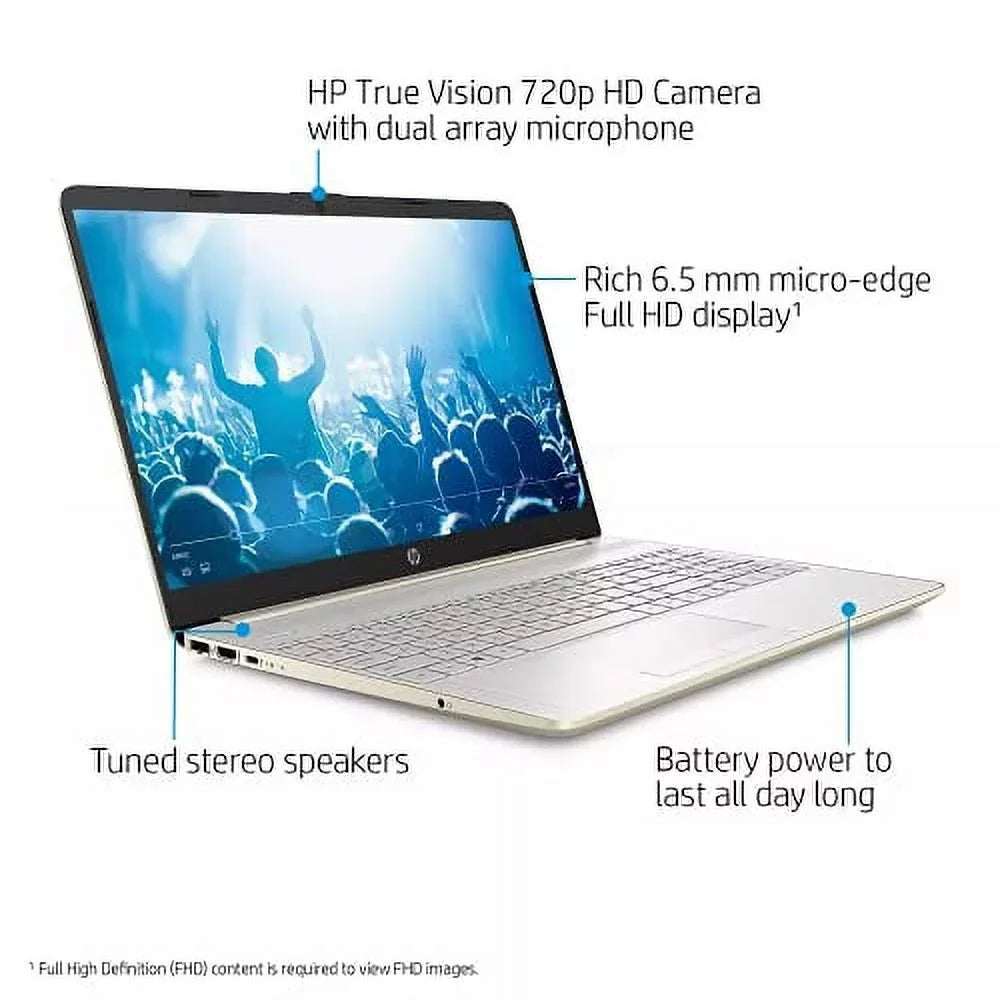 Iris Xe i5-1135G7 RAM 15.6" 2022 Keyboard FHD 256GB 11th Gold Laptop w/RE WiFi Backlit AC Windows Accessories 4-Core SSD USB-C Graphics BT Webcam NVMe HDMI Pro Intel 8GB RJ45 DDR4 Intel HP PC 11