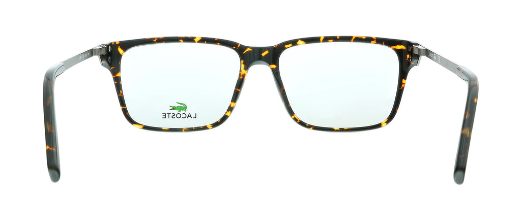 Eyeglasses Havana Lacoste 220 mens Dark Modified L2867 for Rectangle