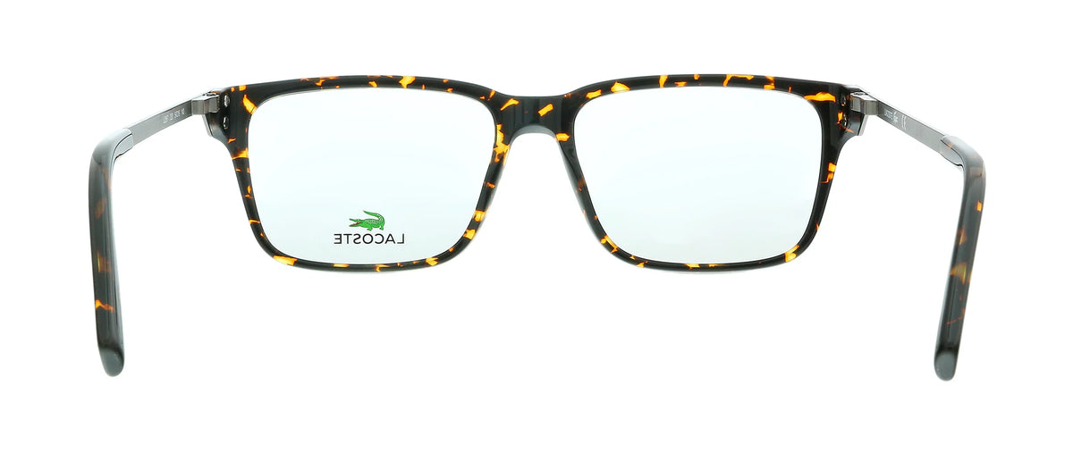 Eyeglasses Havana Lacoste 220 mens Dark Modified L2867 for Rectangle
