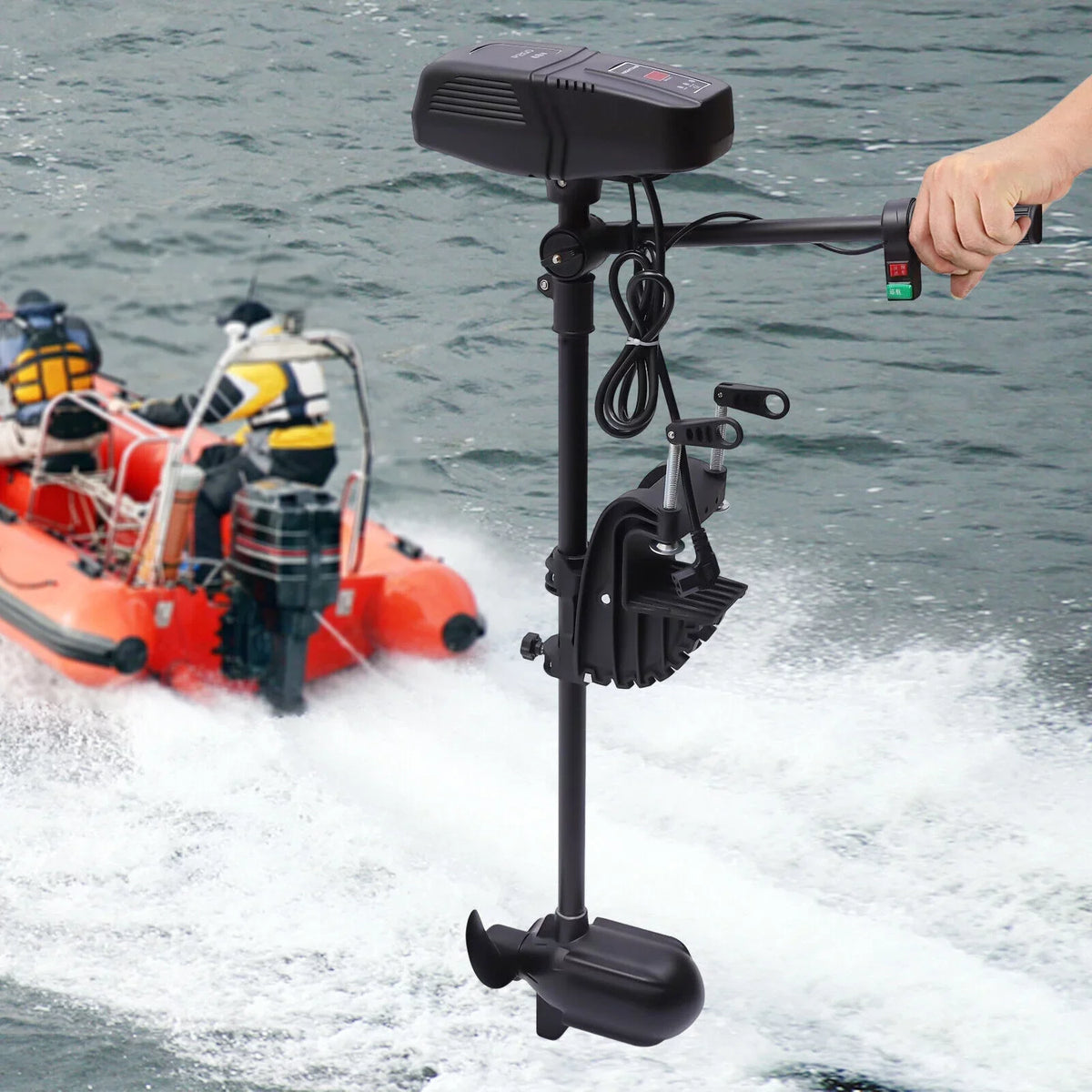 Trolling Electric Outboard Duty Motor 48V 260lbs Fishing Boat Engine Motor Heavy