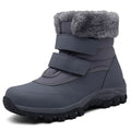 Boots and Waterproof Shoes Snow Fur Lined Hook Warm Thickened Winter Faux Loop Booties Walking Outdoor Women's
