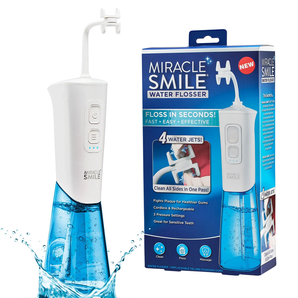 Water Refill Miracle Rechargeable Water Tank Flosser, Smile Flosser, Portable Easy Water Dental