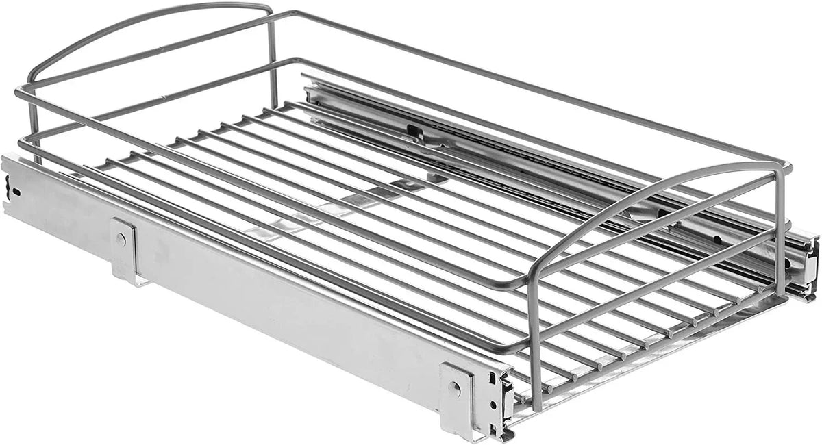 in. Basket D Multi-Use Silver 5 in. RS-MUB-11-FN W 20 Organizer in. 12 Pull-Out Knape Cabinet Vogt & x H in x
