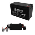 Charger EVX1272F2 7.2AH 12V Sea-Doo + Battery ZS06, 12V Replaces 1Amp