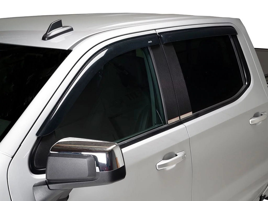 F150 2019 Select: Compatible F250 94974 RealTruck 2017-2022 Ventvisor, with Supercrew, Ford Auto Ventshade 4-Piece Ford by (AVS)