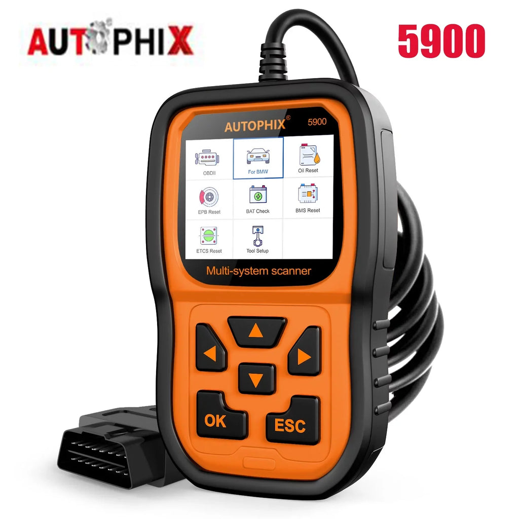 Diagnostic Registration Reader Car OBD2 Tool Roll-Royce Oil SAS Fits Car Scanner Tool Scanner Code Scan BMW for Autophix 5900 Battery MINI Reset for Automotive Systems EPB BMW Tool All