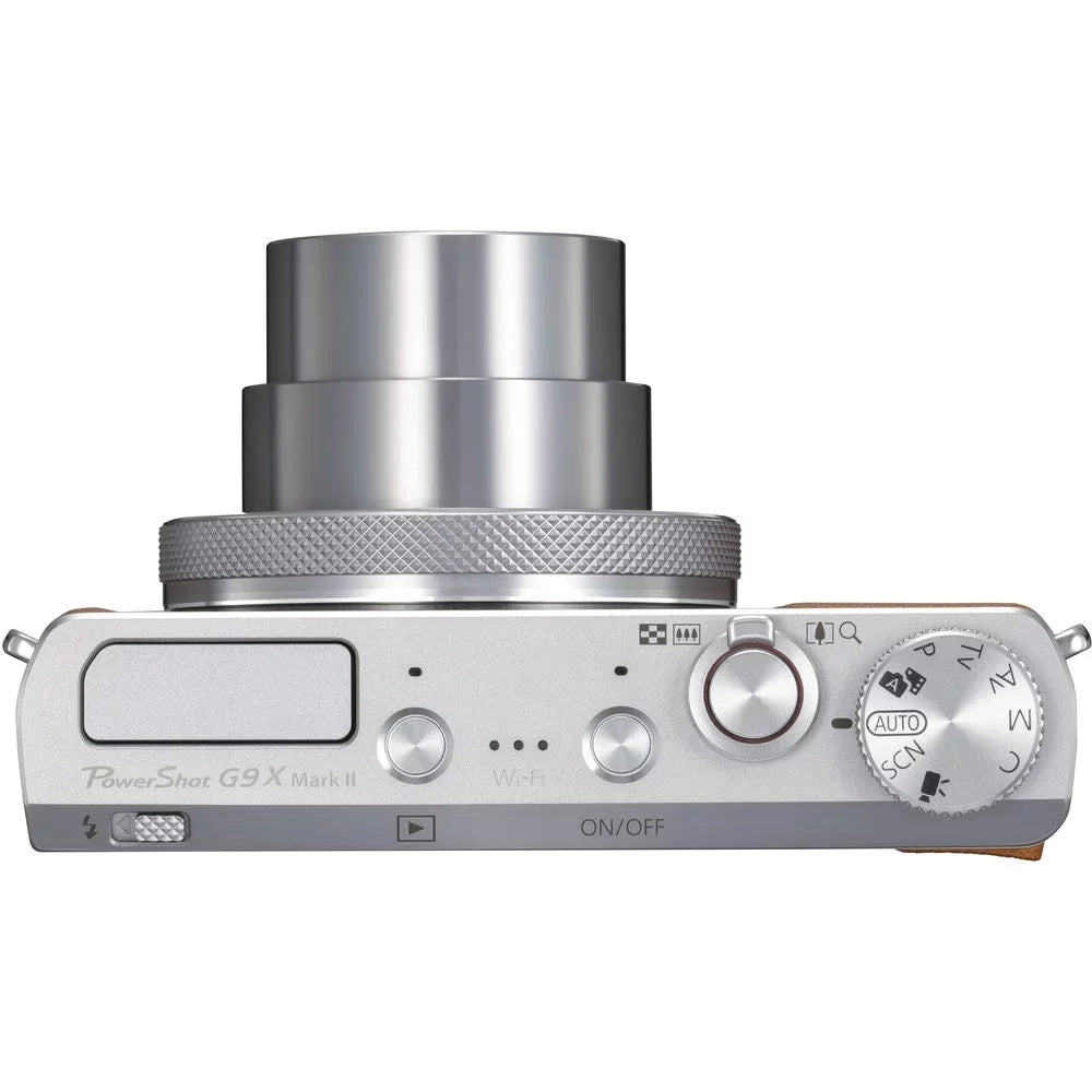 Camera Kit PowerShot - Canon 32GB + LED Mark II BAT X 20.1MP G9 Digital EXT +
