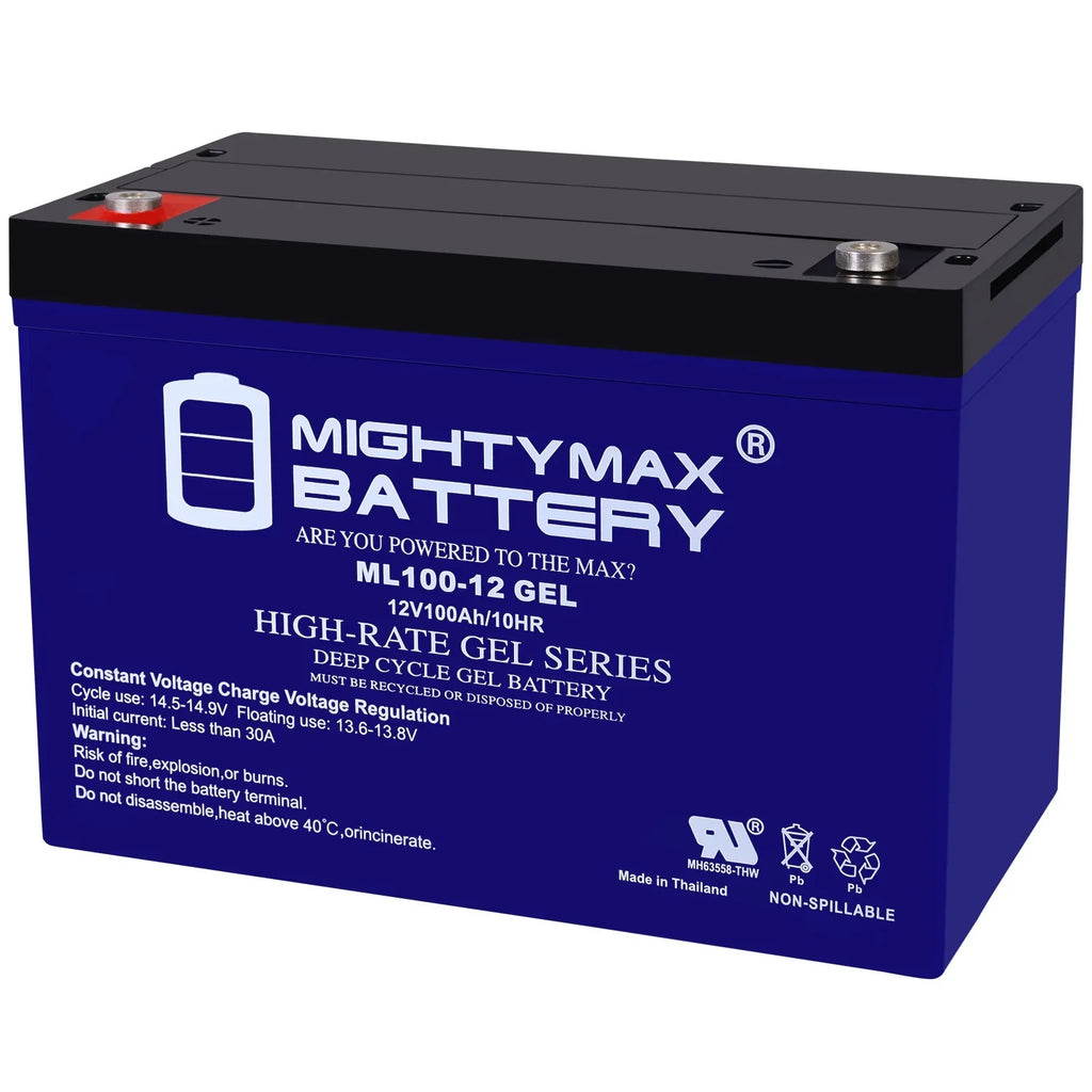 12V 100AH with compatible GEL Battery Motors Replacement Trolling Minnkota