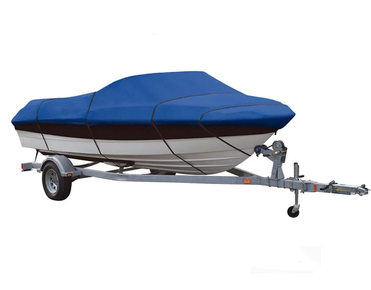Length, for BLUE, GREAT and BOAT Compatible COVER to up QUALITY Tri-Hull Aluminum V-Hull Boat 16'-17' Bowrider and Beam Bass 90" width