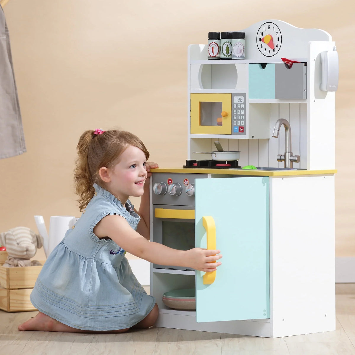 Play Little Teamson Kitchen Kids Chef Florence Wooden Classic