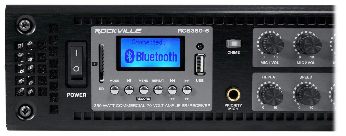 Outdoor 85M Commercial 5.25" Landscape 70v Speakers+Amplifier CONTROL JBL (10)