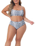 Piece Orinda Swimsuits Size Waisted Agnes Suits Women Crop High Top Bikini Swimwear Set Plus Bathing for Two