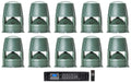 Outdoor 85M Commercial 5.25" Landscape 70v Speakers+Amplifier CONTROL JBL (10)