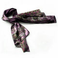 Silk Scarf/Wrap/ShawlSmall Blancho Soft Style Revitalized Patterns Paisley Purple