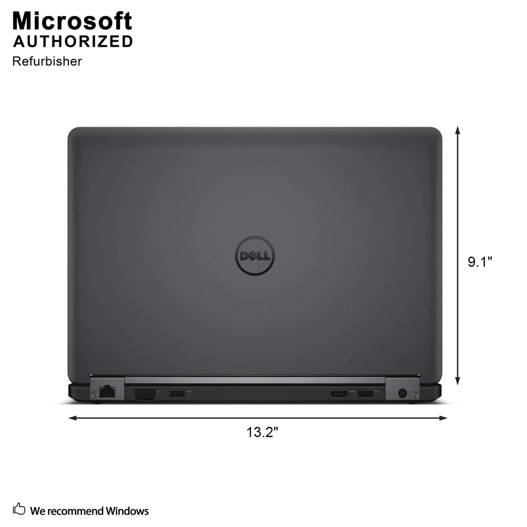 warranty (EN/ES/FR), W10P64-Multi 2.1Ghz, Laptop, year Used Intel Languages I3-5010U E5450 HDMI, 14.0 1 DDR3L, Grade Core Support 8G 500G, Dell 3.0, USB A Latitude VGA,