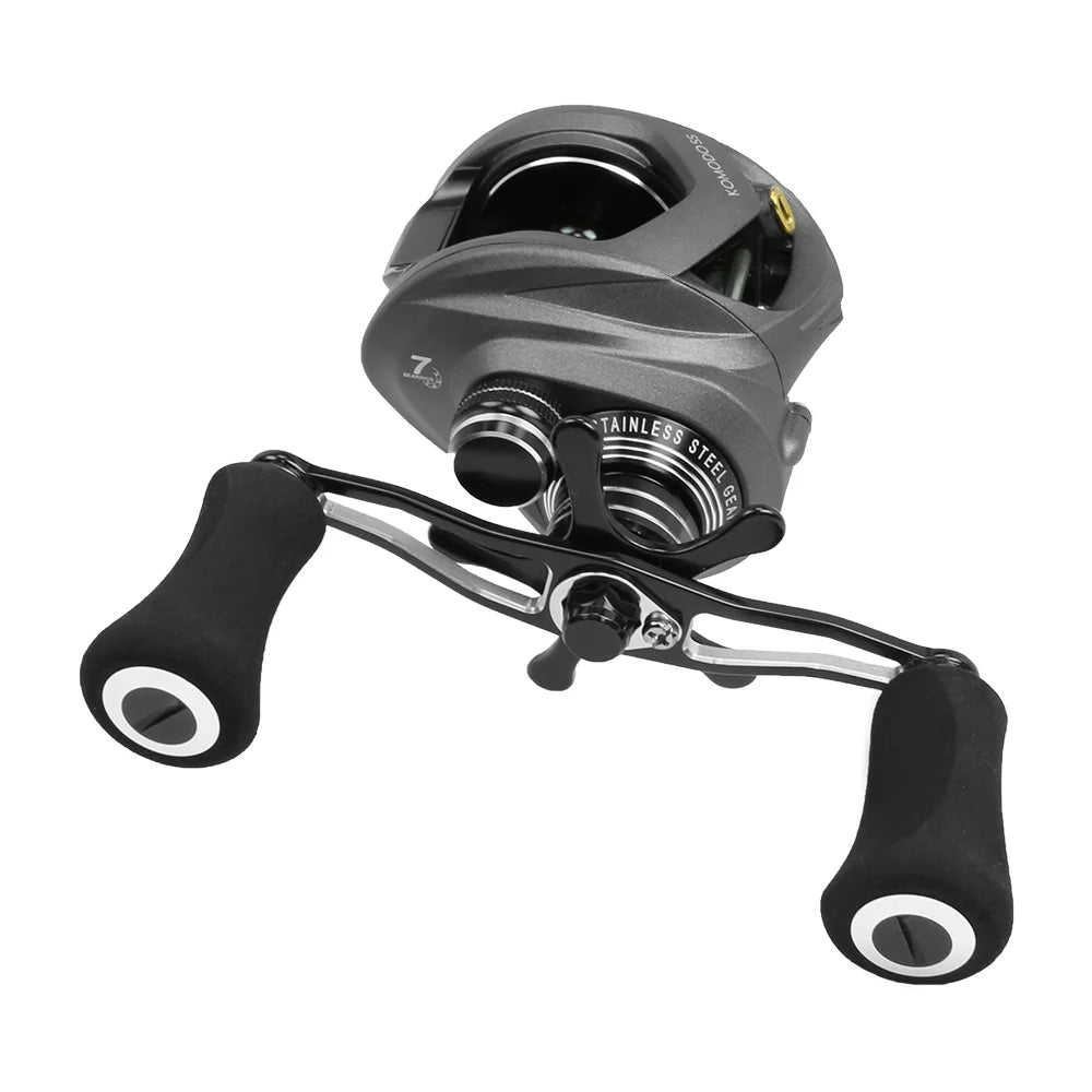 Komodo Left Fishing Lowprofile SS Baitcast Ratio 200-Size Reel Okuma 7.3:1 Handed