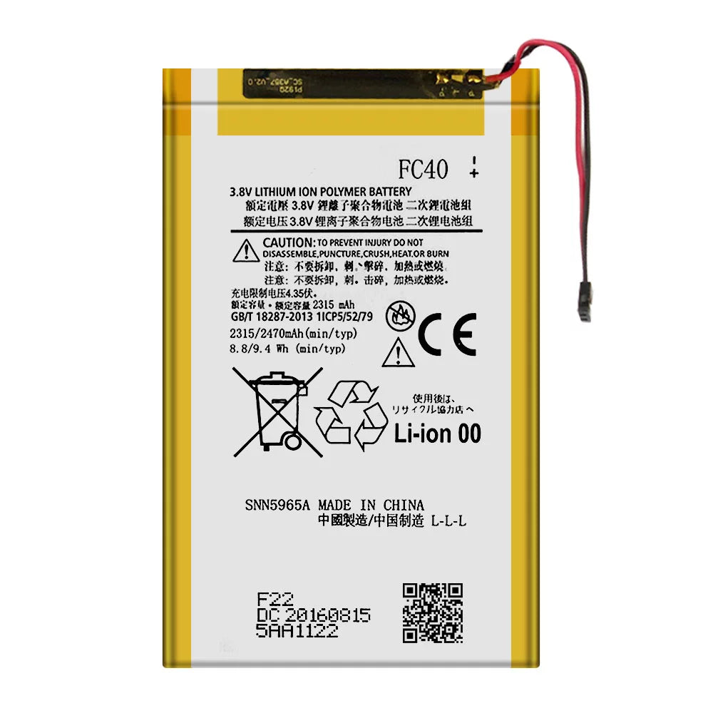 2015 Replacement SNN5965A G3 For TOOL XT1550 3rd Battery FC40 XT1552 Motorola XT1557 Moto