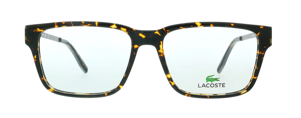 Eyeglasses Havana Lacoste 220 mens Dark Modified L2867 for Rectangle