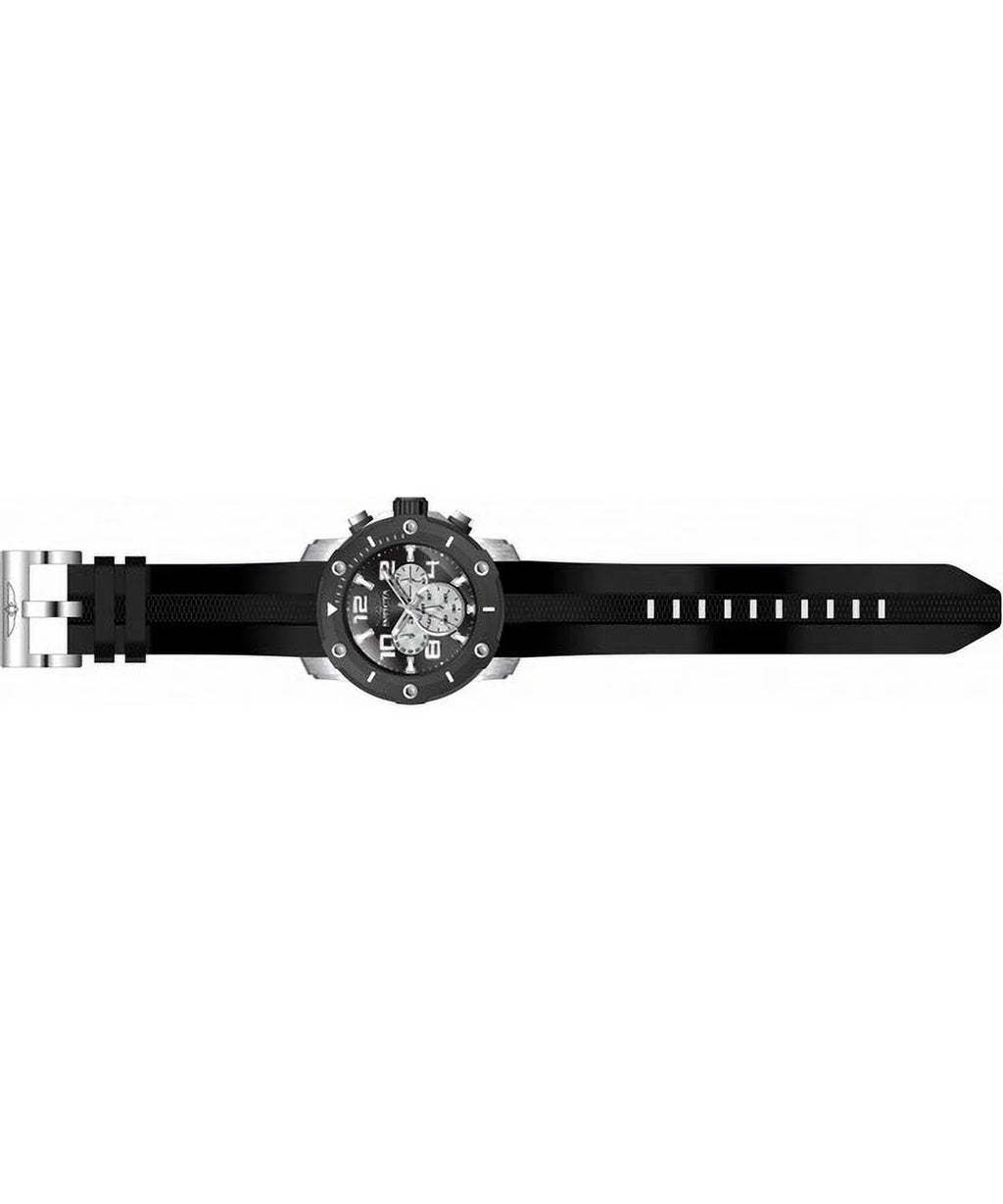 Diver Men's Watch Quartz Dial Pro Silicone Invicta 45739 Chronograph Black 100M Strap