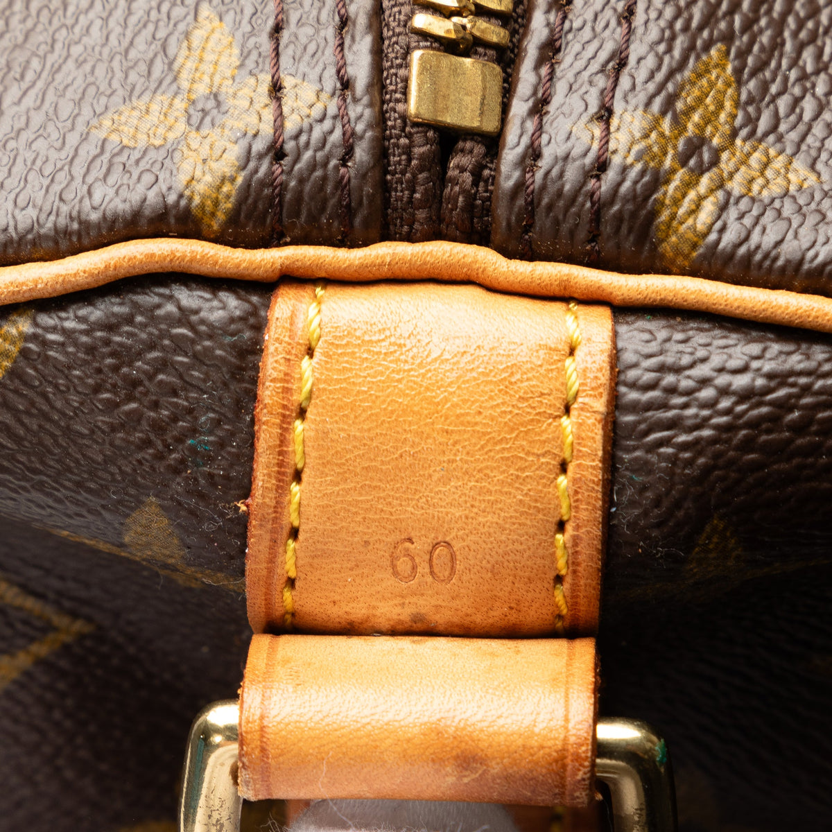Unisex Brown Vuitton Monogram Bandouliere Keepall Canvas Louis Authenticated Bag (Good) Travel Pre-Owned 60 WeekenderBag