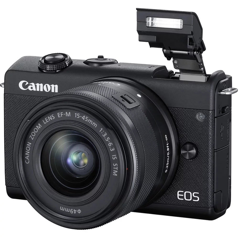 Bundle Digital Filter with M200 15-45mm Lens Camera Mirrorless Canon (Black) EOS