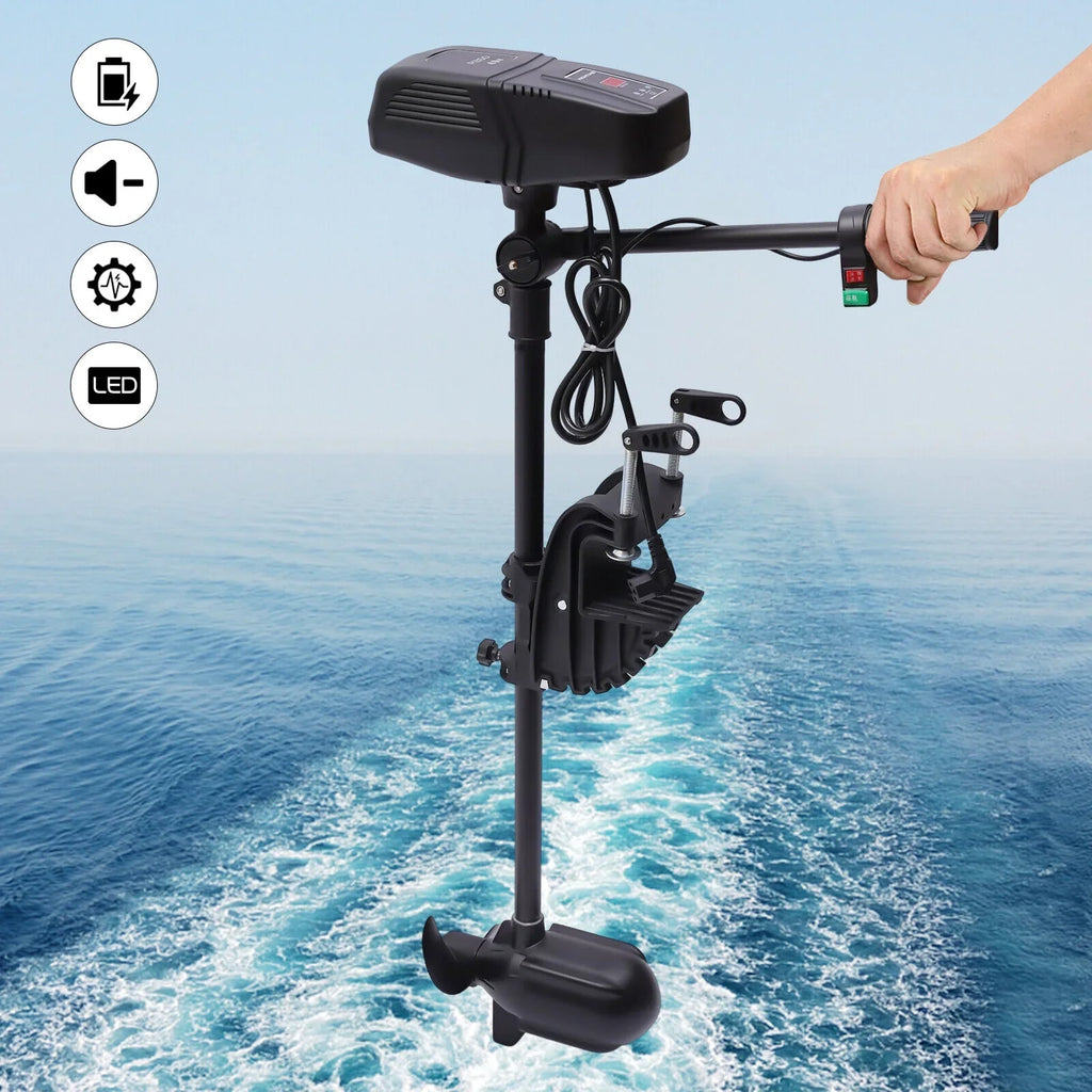 Trolling Electric Outboard Duty Motor 48V 260lbs Fishing Boat Engine Motor Heavy