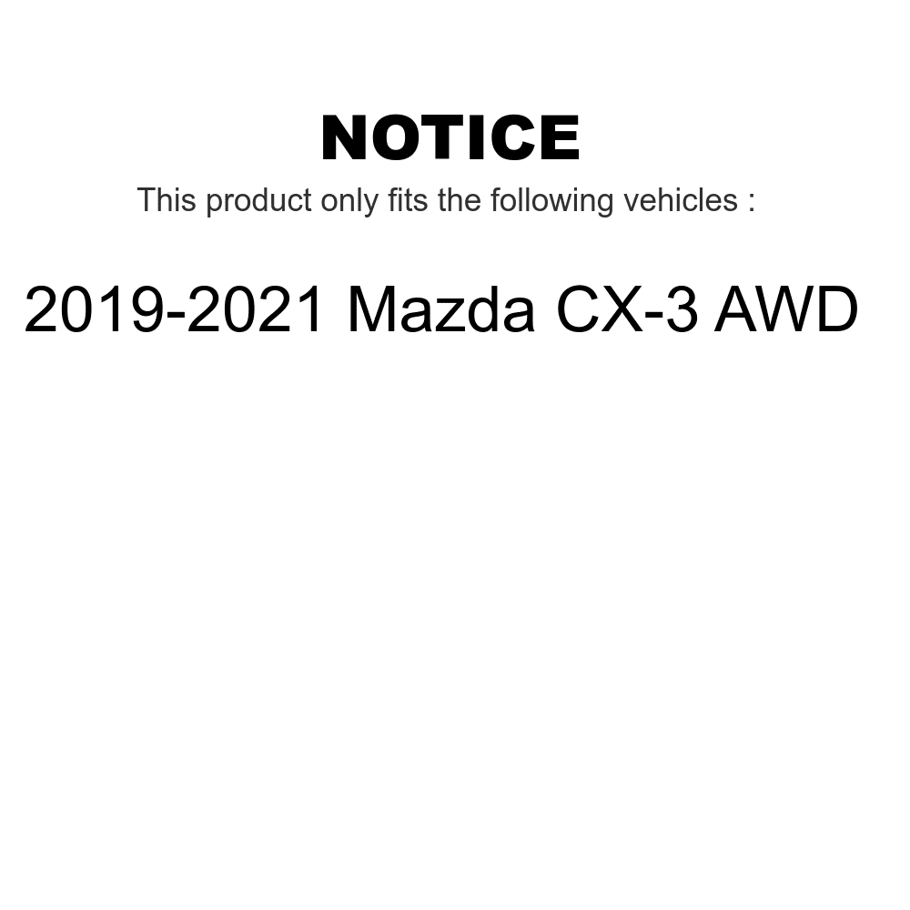 CX-3 Transit K8F-102584 Auto 2019-2021 Disc Pads Brake Mazda AWD - For Rotors Semi-Metallic And Front Rear Kit