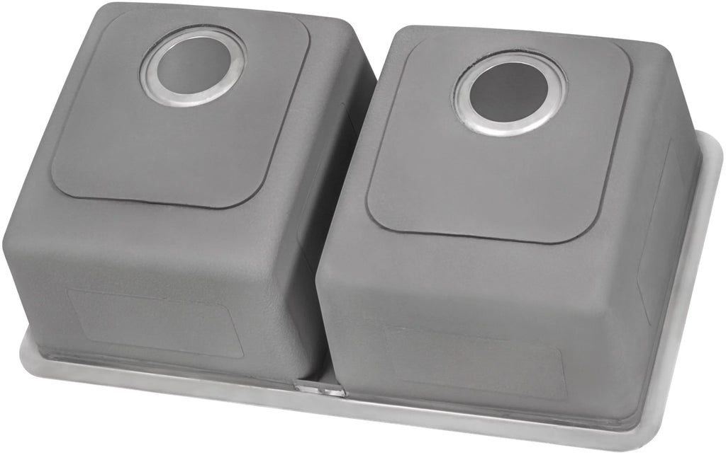 Steel RVM5099 31 USA Stainless Bowl Gauge Kitchen Undermount Ruvati Double 50-50 Sink 16 in.