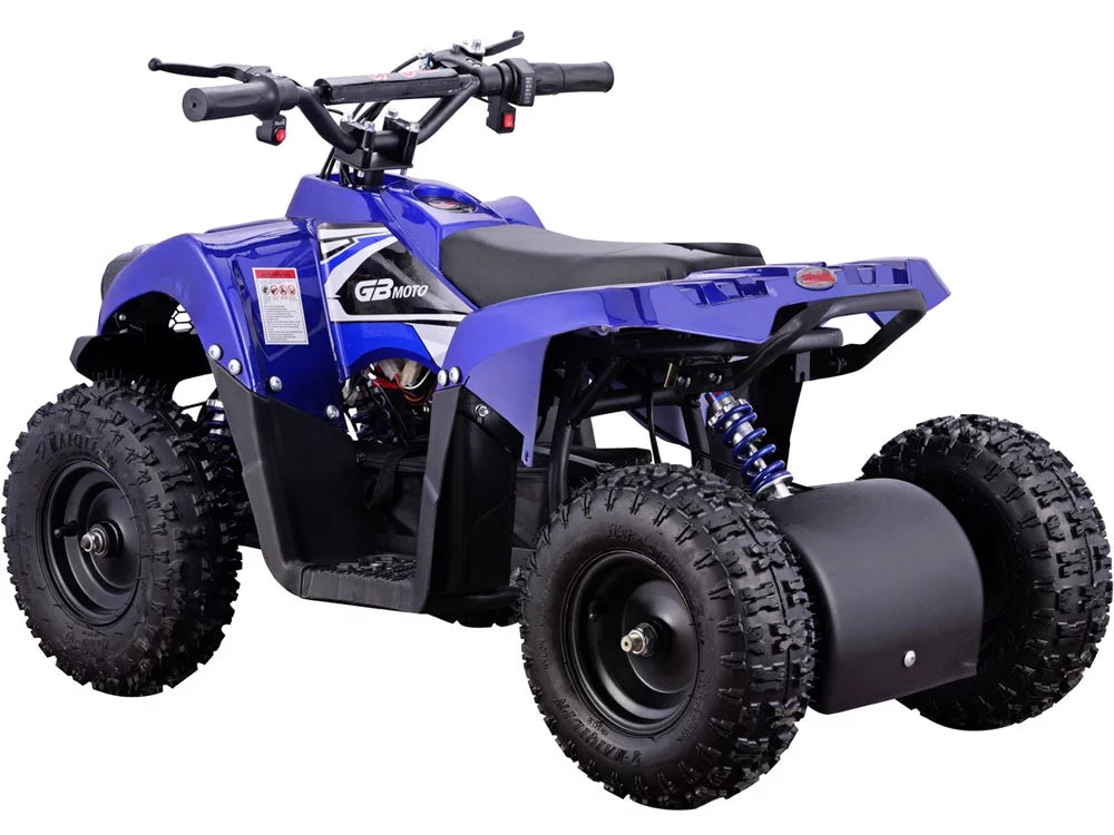 Wheeler 36V 500W Blue Kids MotoTec Battery Powered Monster ATV Four