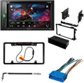 for Pioneer 6.2" Eighty-Eight Receiver Stereo 1994-1999 Oldsmobile Bundle KIT4820 W/ DIN Bluetooth/Backup Touchscreen with Double Media Car DVD/CD Camera/Install AVH-241EX Kit/in-Dash Digital AM/FM