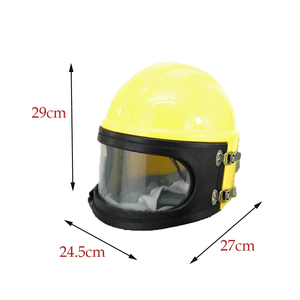Hood Sandblast AIR Safety Helmet Supplied Protector Sand Yellow FED Blast