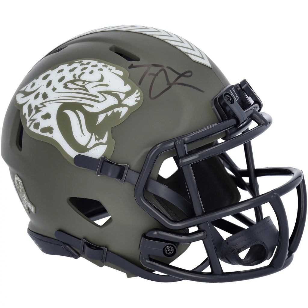 Jaguars Service Speed Autographed Mini Riddell Trevor Salute Helmet Lawrence To Jacksonville 2022