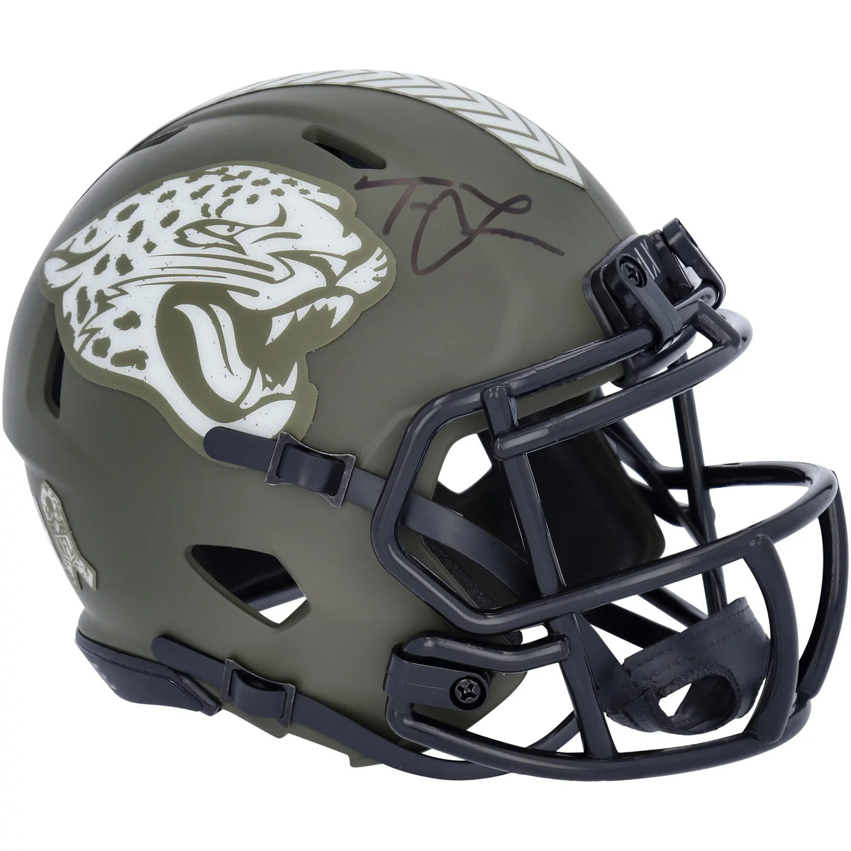 Jaguars Service Speed Autographed Mini Riddell Trevor Salute Helmet Lawrence To Jacksonville 2022