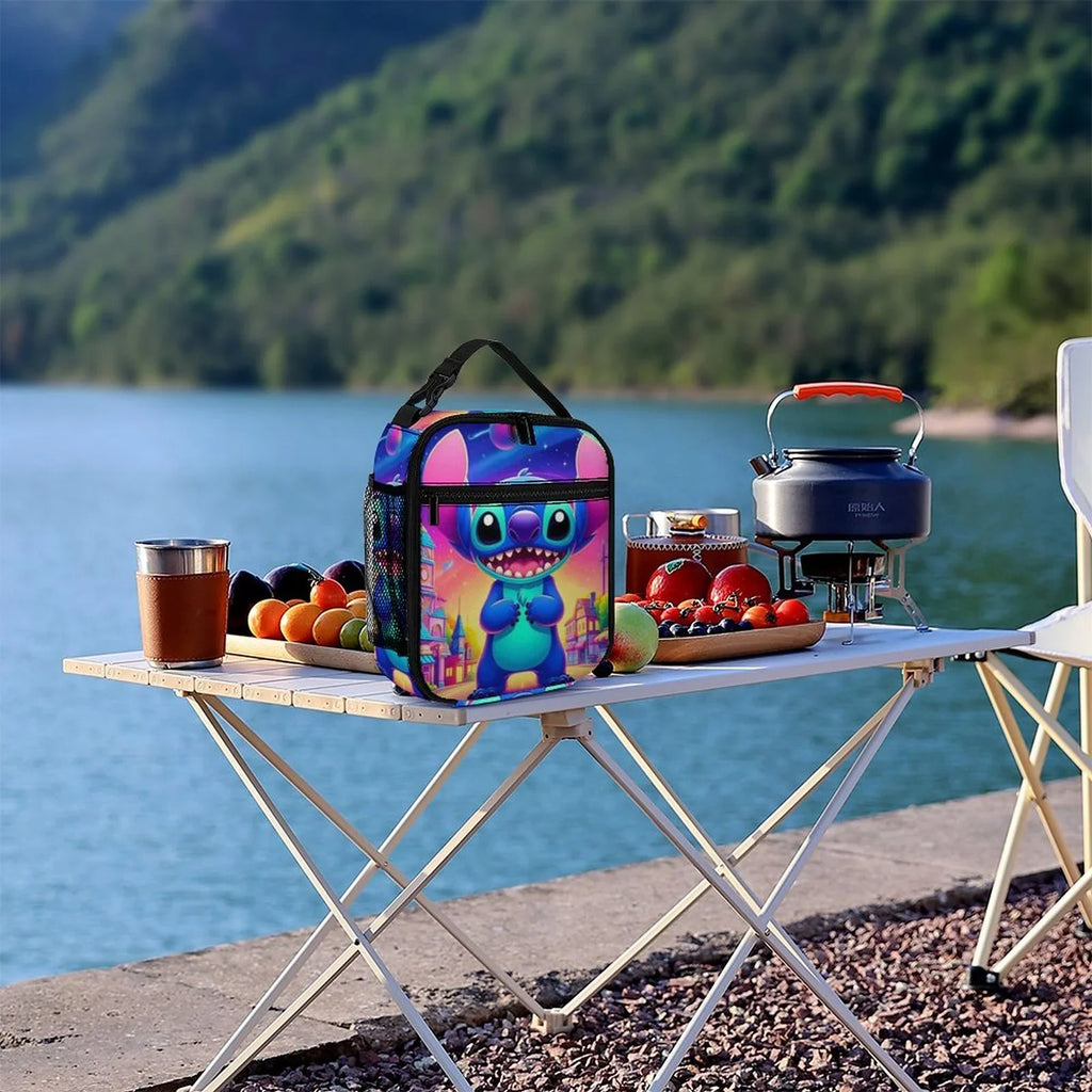 Bag For Bag Portable Thermal Bento Handbag Boys Office Girls Insulated Stitch School Art Kids Cooler Tote Adult Lilo Lunch