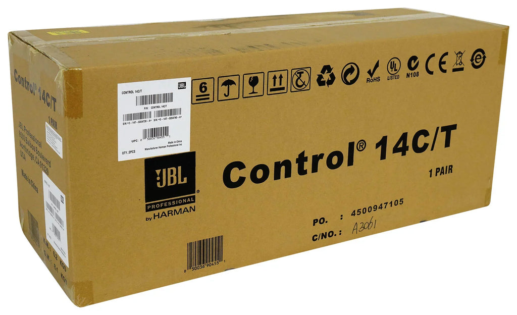 CONTROL 4" 14C/T Amp Speakers+Receiver Restaurant/Bar/Cafe JBL For In-Ceiling 6)