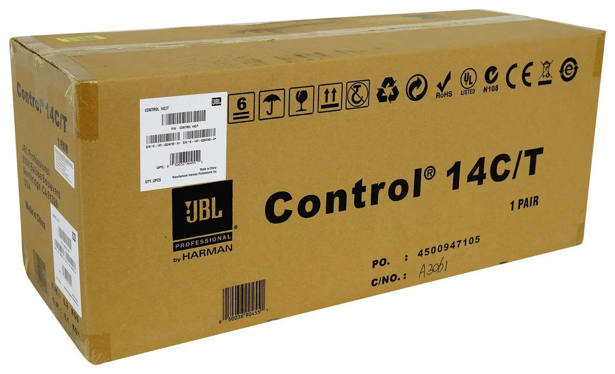 CONTROL 4" 14C/T Amp Speakers+Receiver Restaurant/Bar/Cafe JBL For In-Ceiling 6)