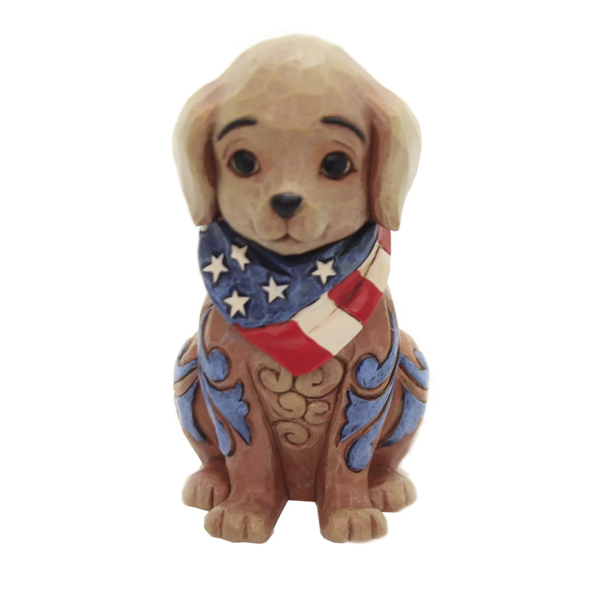 Patriotic Mini Puppy Scarf American Jim Shore 6006442 Flag