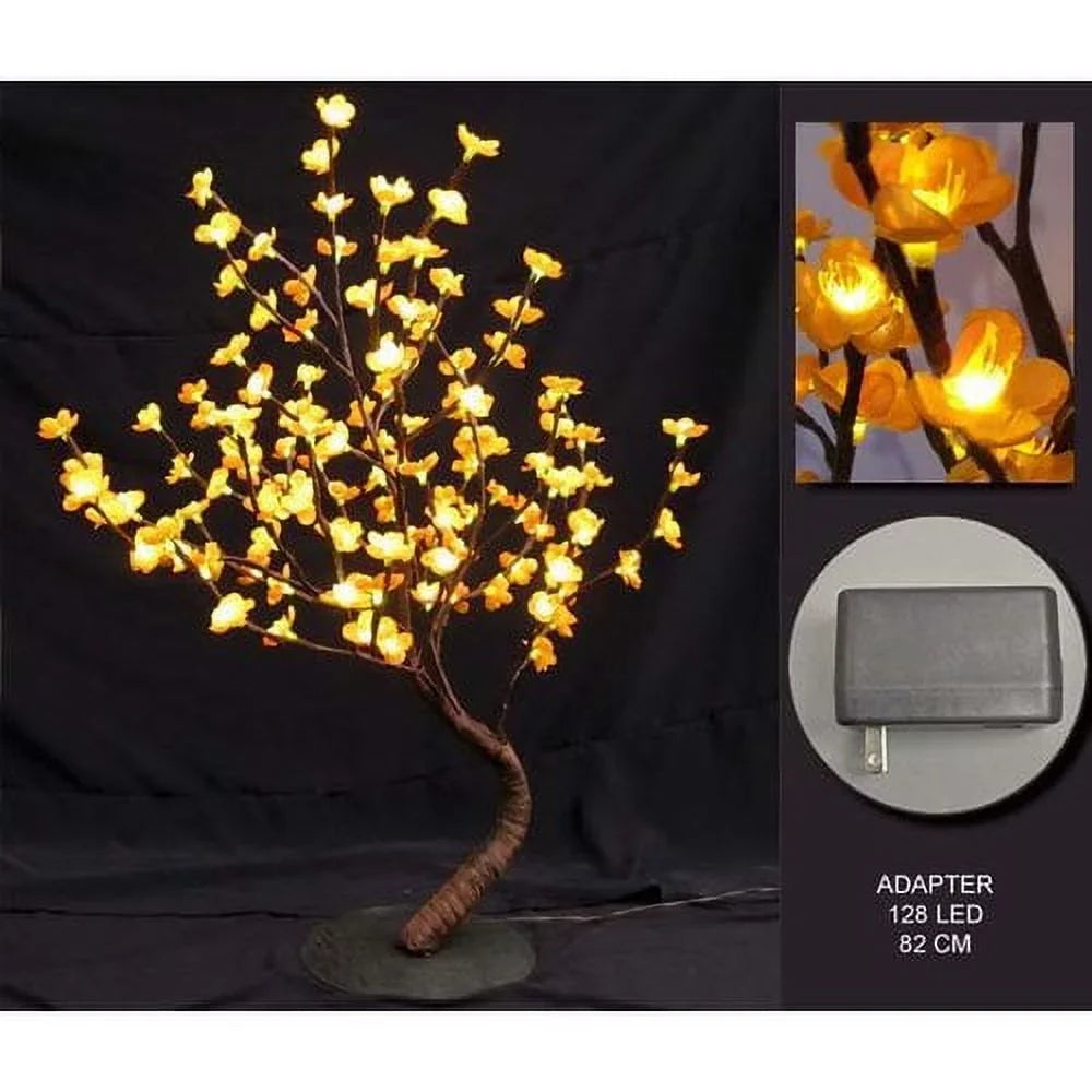 Pink LEDs Lighted Ltd. Gift Bonsai Hi-Line Tree 128 -