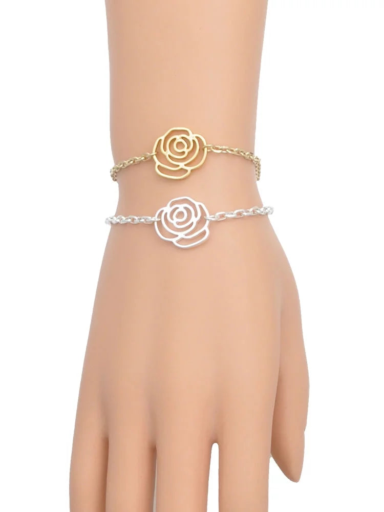 Green Clover Extender Translucent 6.75"+2" Bracelet, Chain Silver-tone Silvertone Lucky Leaf Link Four Key Delight Jewelry Flower