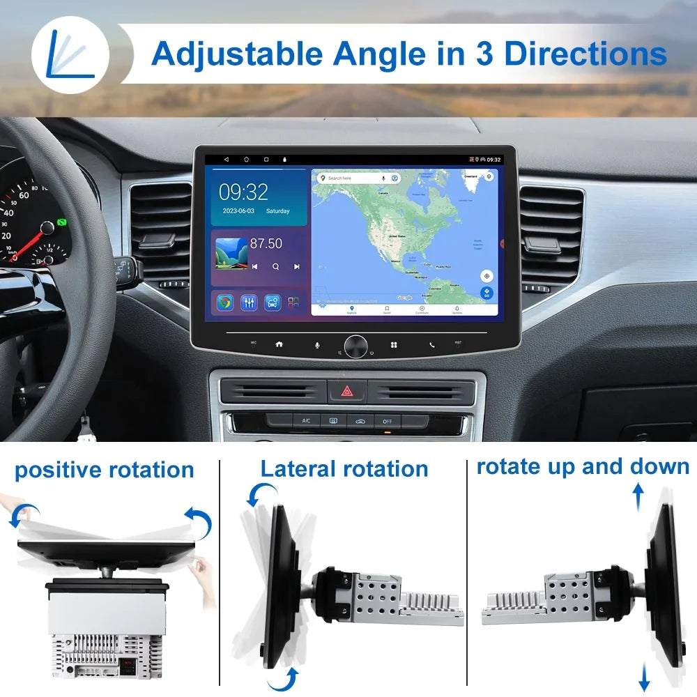 1 Player Android Car Radio Touch Receiver USB USB Carplay with Audio 10 Single Multimedia Camera Screen Din Mirror Stereo HD Link Reversing Bluetooth AHD Inch FM Apple Auto including
