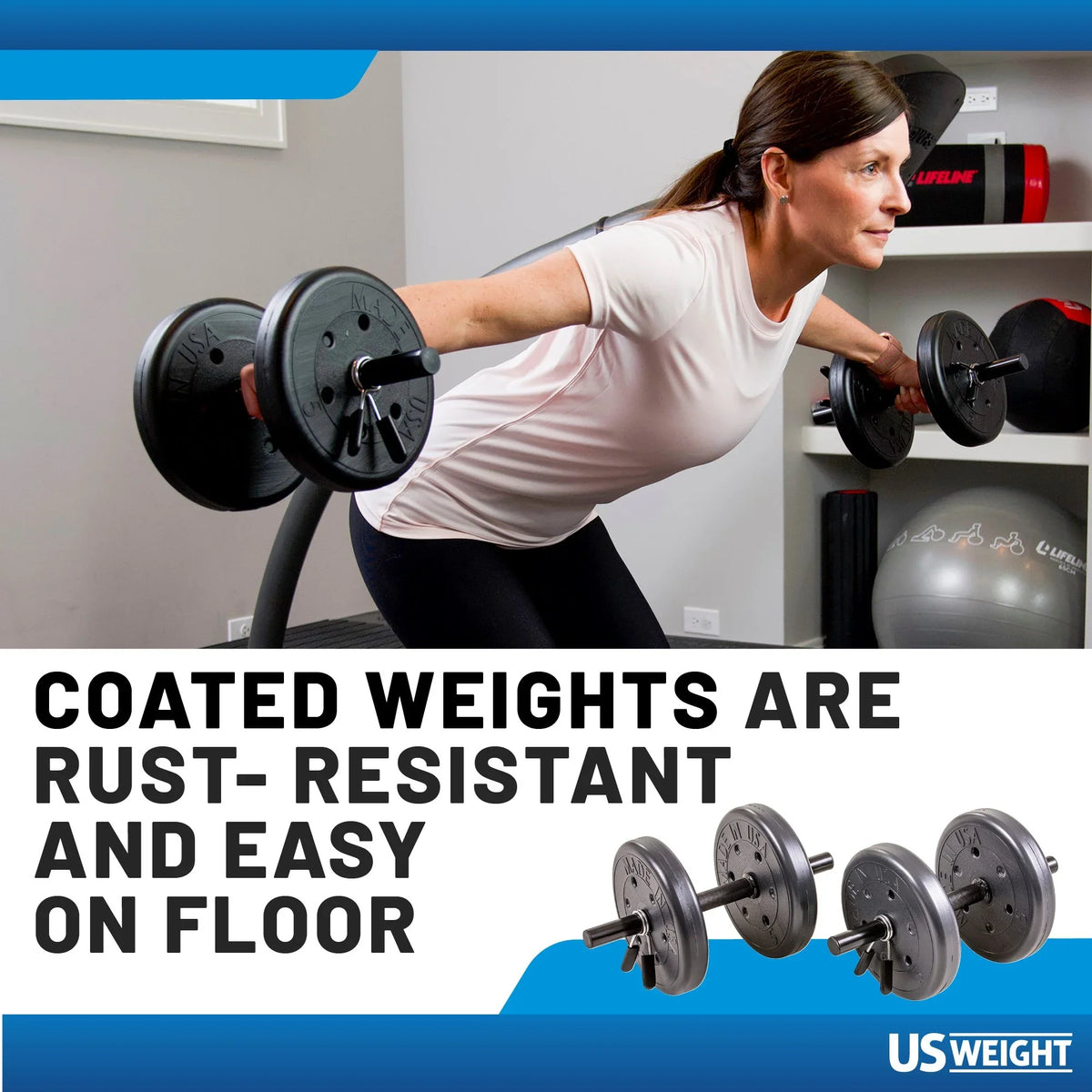 Set lb Dumbell lb. 20 Two Four lb., Full & and Dumbbell lb. 10 5 6-foot Bar 105 Weight Bars Two Weights, Length Four and Featuring Barbell