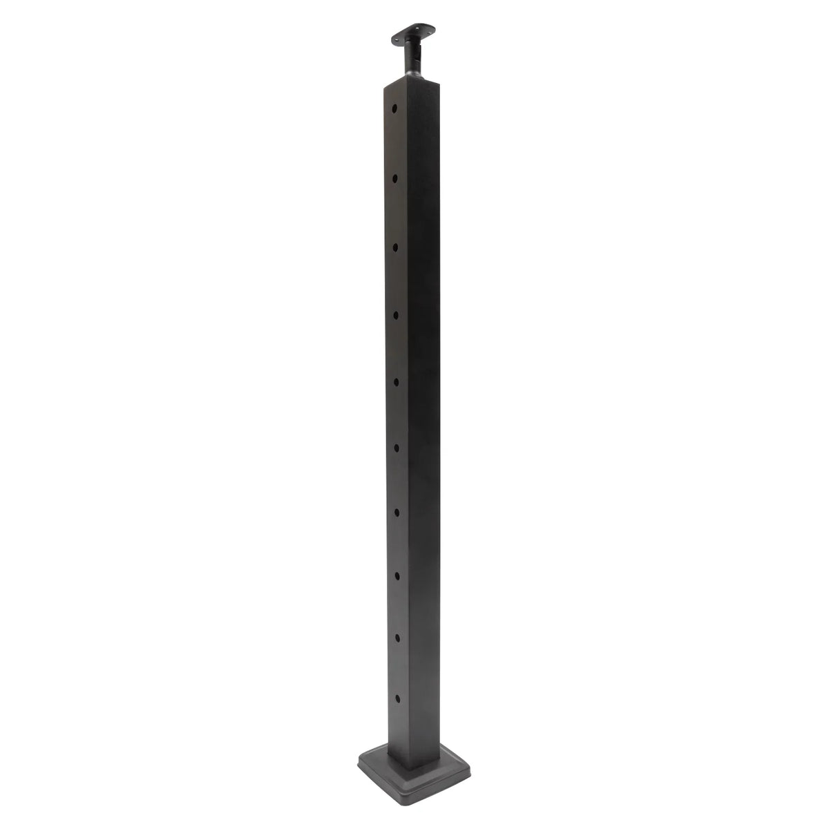 Two Concrete Post Railing Level System Sides Steel Cable Wood Deck Level Railing Pre-Drilled Post Square 36''x2''x2'' Stainless Cable Fence for
