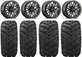 14" Reptile Mule Tires Wheels Kawasaki Ryno Raceline Gm Bdlk Pro 26" FXT